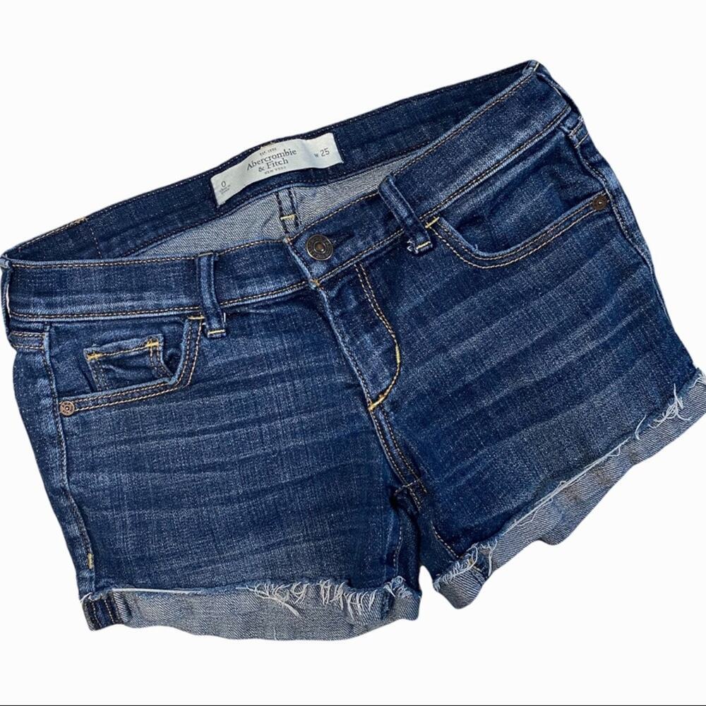Abercrombie & Fitch Jean Shorts with stretch 0  w25 in like new condition